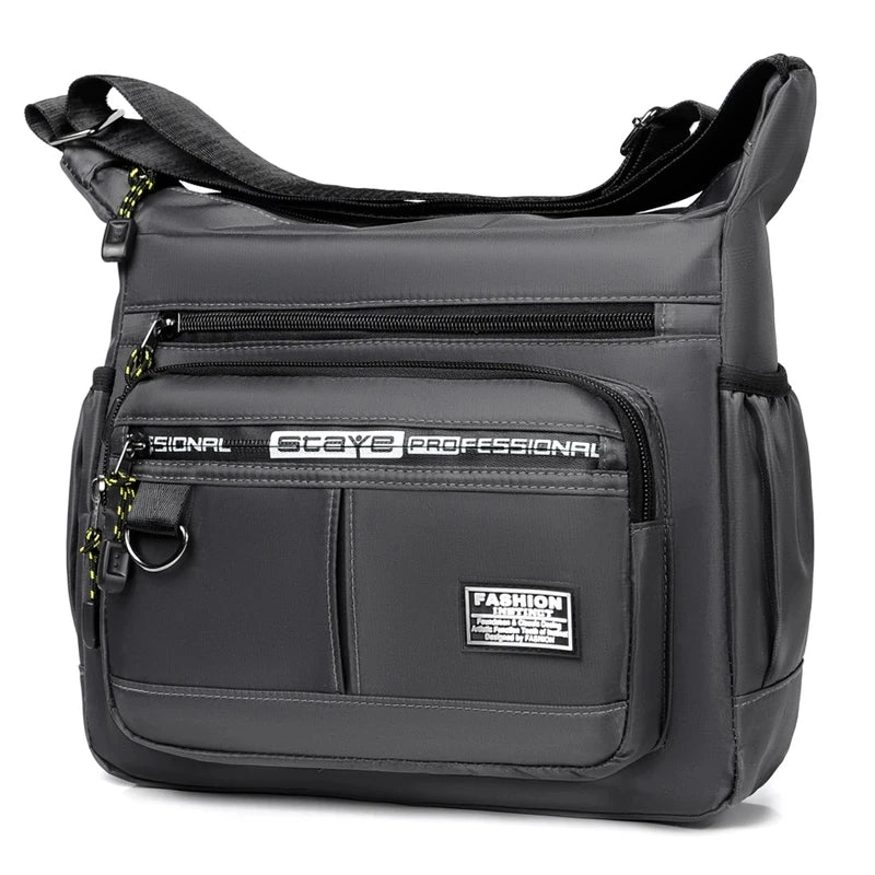 Multi-layer Pocket Design Oxford Shoulder Bag Large Capacity Men's Casual Fashion Single Shoulder Crossbody Luxury Messenger Bag