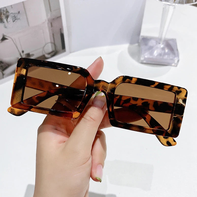 New Small Frame Rectangle Sunglasses Women's Fashion Jelly Color Sun Glasses Women Summer Travel Eyewear UV400 Oculos De Sol (Copy)