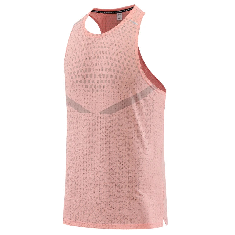 Men Gym Vest Quick-Drying Mesh Breathable Summer Cool Beach Travel Undershirt Basketball Training Fashion Running Tanks