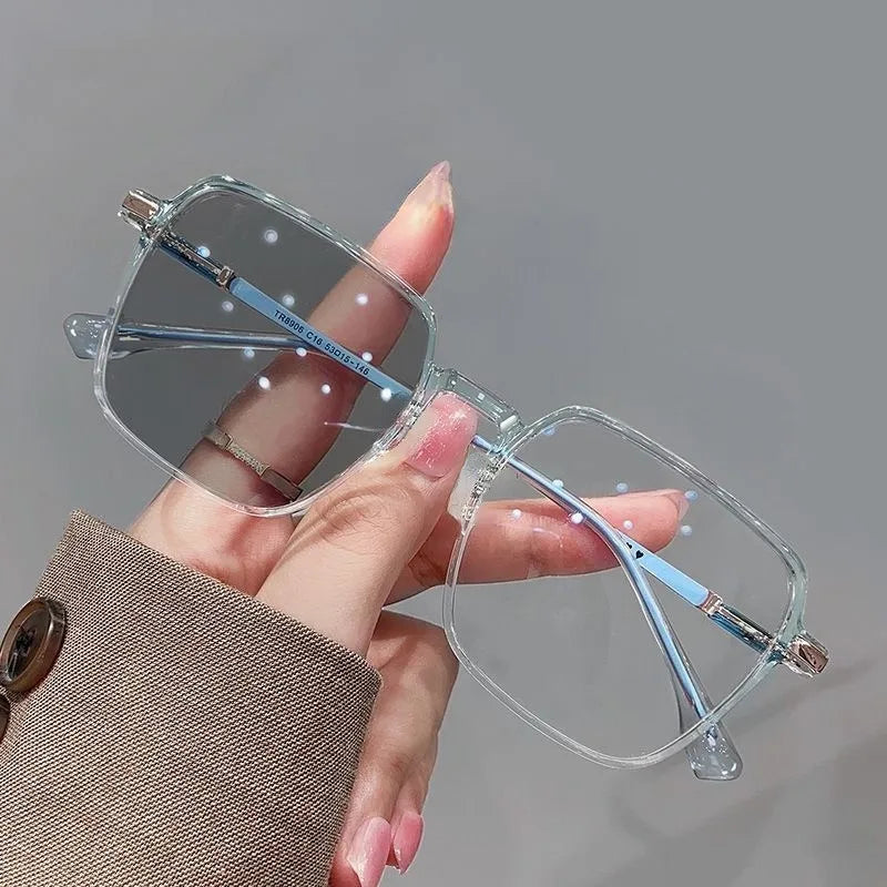 Photochromic Anti Radiation Glasses Metal Eyeglass For Woman Men (Copy)