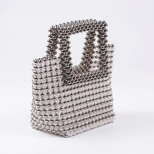 Customized Bead Bags Women Summer Fashion Top-handle Ladies Party Dinner Evening Handmade Exquisite Purses and Handbags MOSITANA BAG Store