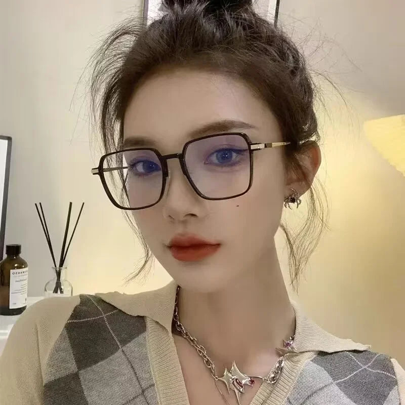 Photochromic Anti Radiation Glasses Metal Eyeglass For Woman Men (Copy)