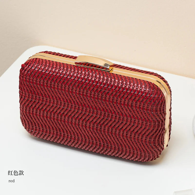 Casual Straw Women's Bag Yellow Clutch Woven Handbags Top Quality Luxury Bags Party Women's Shoulder Bags Purses Fashion Pouch