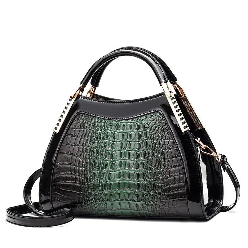 Patent Leather Shoulder Crossbody Hand Bags for Women Brand Luxury Handbags Women Bags Designer Hobos Two Layers Sac Handbags Rumanglobalcraft