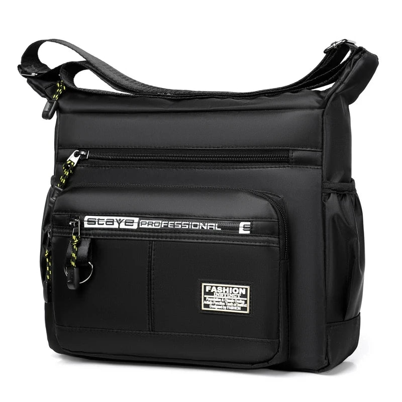Multi-layer Pocket Design Oxford Shoulder Bag Large Capacity Men's Casual Fashion Single Shoulder Crossbody Luxury Messenger Bag