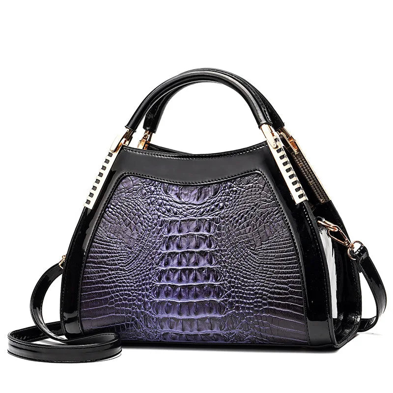 Crocodile Pattern Classic Retro Shoulder Bag Fashionable New Women's Handbag Large Capacity Crossbody Bag Trendy Simple Tote Bag Rumanglobalcraft