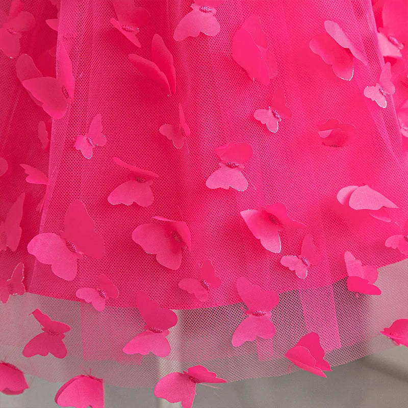 Girl Birthday Princess Dress Kid Clothes Mickey Minnie Mouse Party Outfits Evening Party Tulle Dress Wedding Wear Bowknot Dress