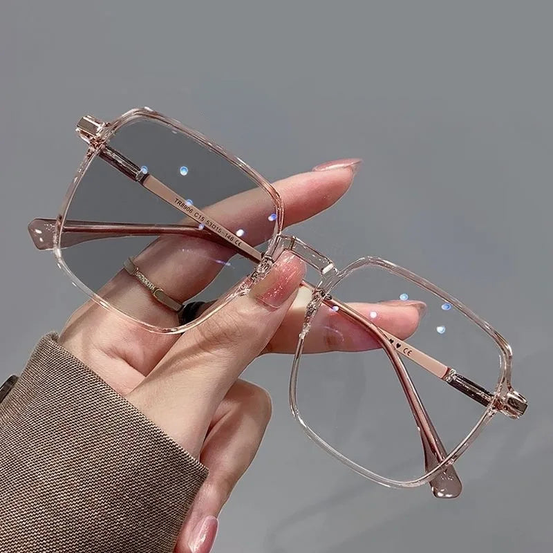 Photochromic Anti Radiation Glasses Metal Eyeglass For Woman Men (Copy)