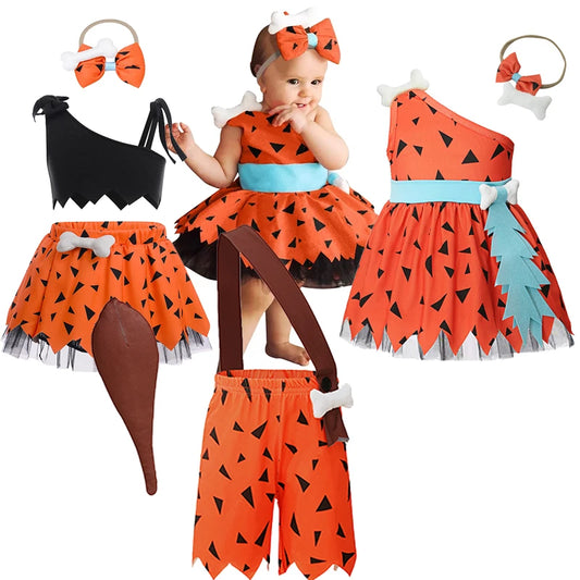 Halloween Caveman Dress For Girls Boys Clothes Off Shoulder Dog Bones Dresses Historical Stone Age Party Kids Halloween Costume . Rumanglobalcraft