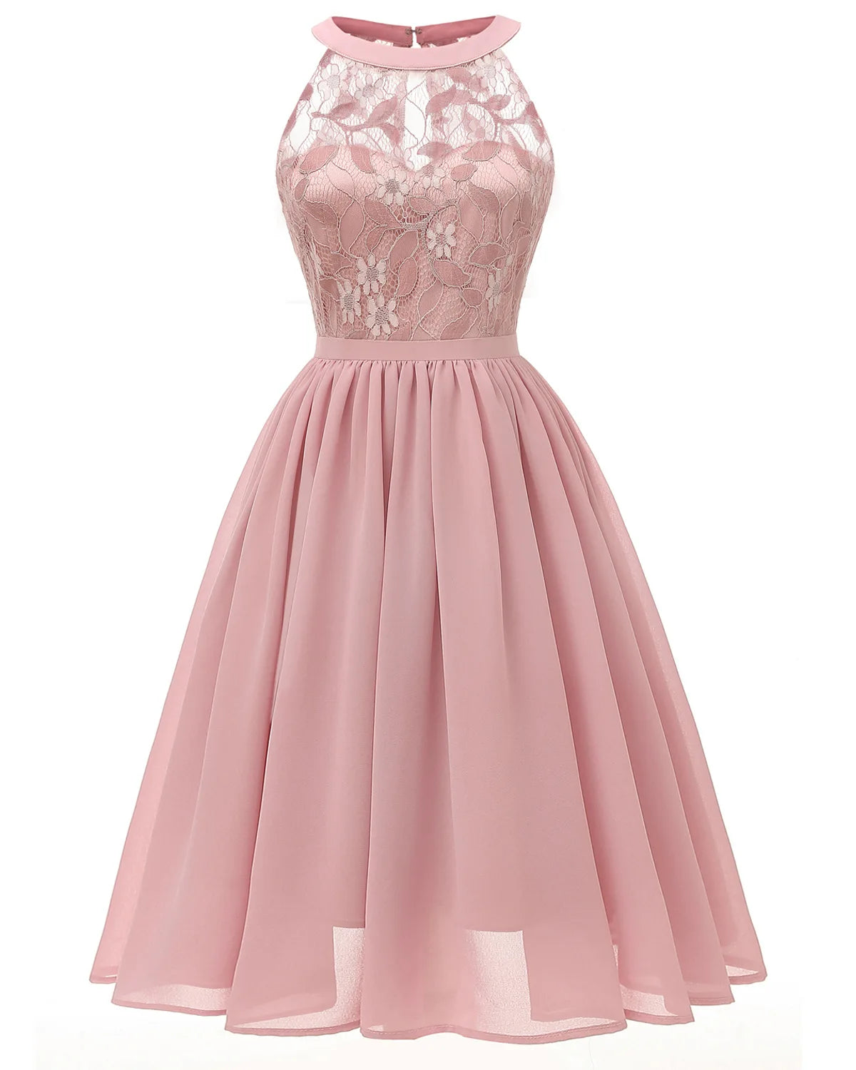 Sweet Lilac Lace Chiffon Pleated Dress Elegant High Waist Women Midi Dresses 2026 Summer Sleeveless Vintage Evening Party Dress