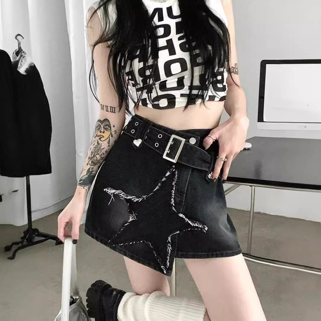 Women's Denim A-Line Skirt