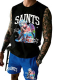 Men's Printed Sleeveless Tank Top and Shorts Set: Casual, Sports, and Leisure Summer Outfits Rumanglobalcraft