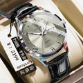 Men's Quartz Watch with Luminous Dual Calendar