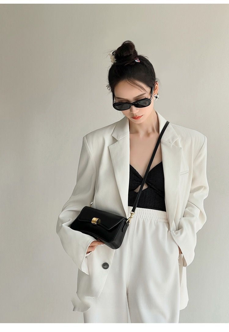 Retro PU Leather Crossbody Shoulder Bag