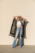 Velvet Mesh Tapestry Kimono Rumanglobalcraft