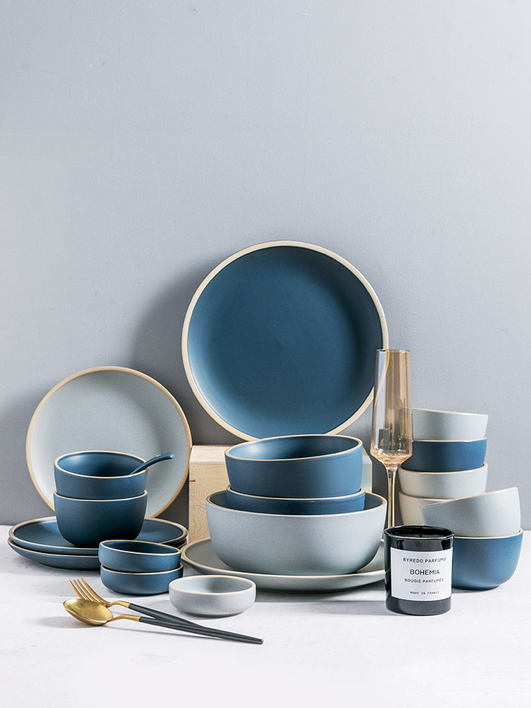 Nordic Style Ceramic Tableware Set for One Person