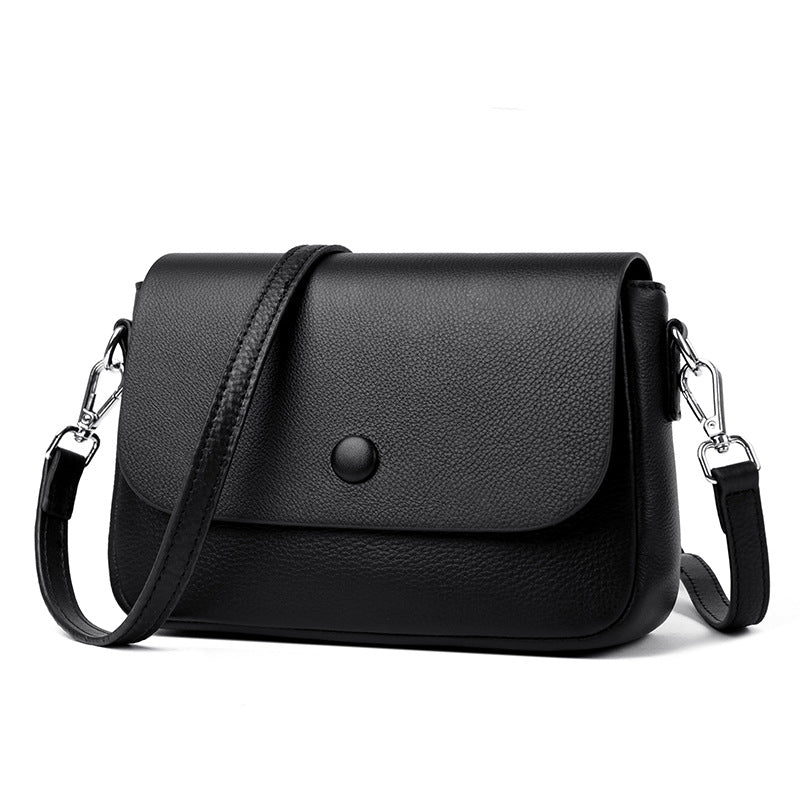 Women's Fashionable Simple One-Shoulder Cowhide Bag