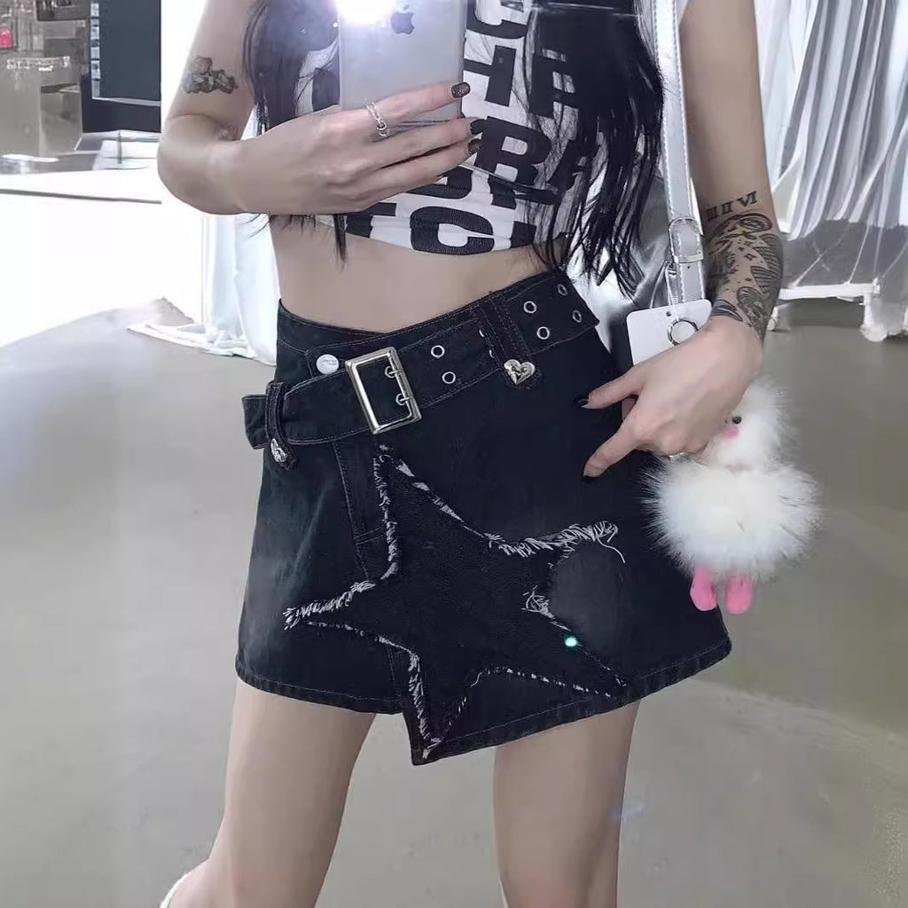 Women's Denim A-Line Skirt