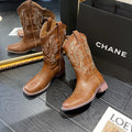 Vintage Embroidered Western Cowboy Boots