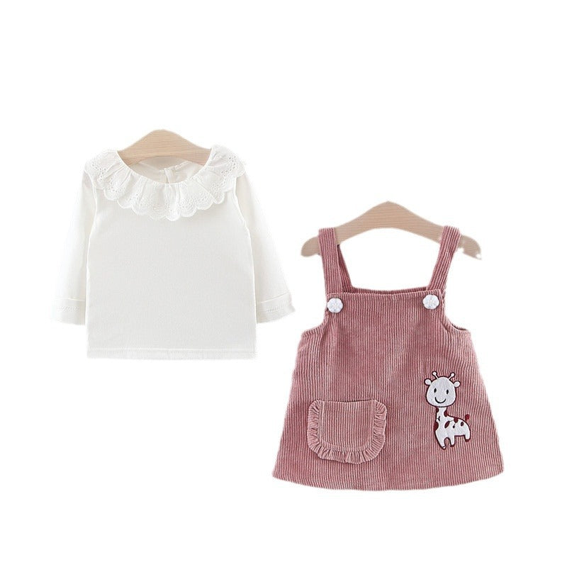 Girls Two-Piece Skirt Set Rumanglobalcraft