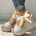 INS hot lace Leisure Women Wedges heeled women Shoes 2021Summer Rumanglobalcraft